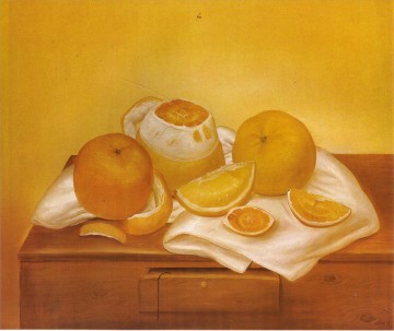 Naranjas Fernando Botero Pinturas al óleo